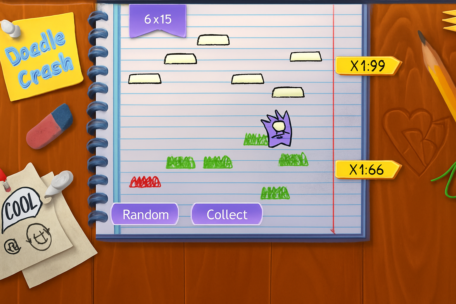 Doodle Crash gameplay